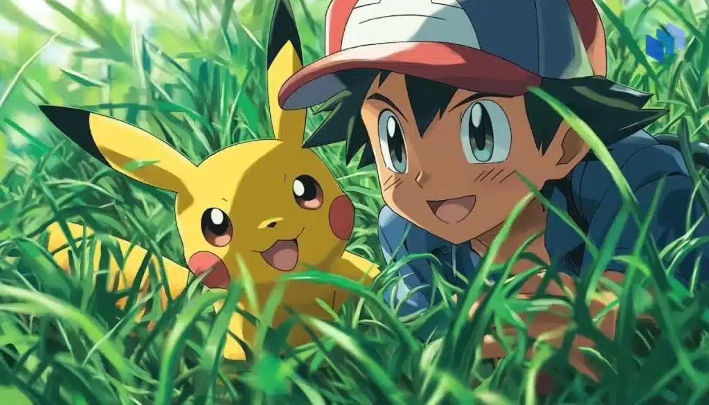 Pikachu y Ash de Pokémon