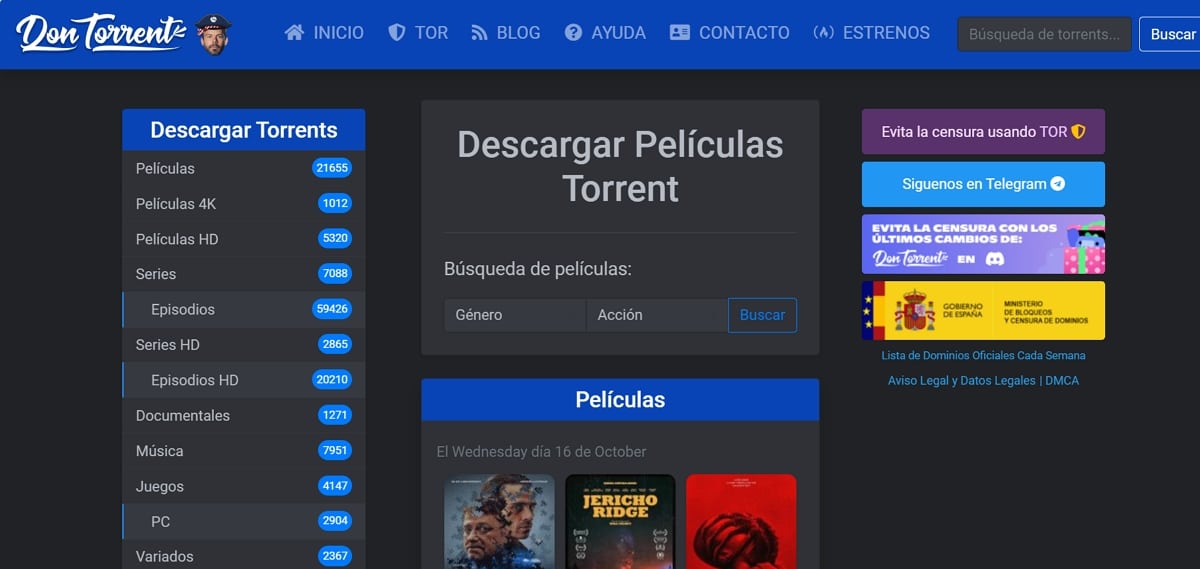 Dontorrent es una alternativa a HDFull