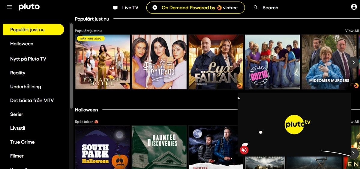 PlutoTV es otra de las alternativas a HDFull (Techopedia PlutoTV).