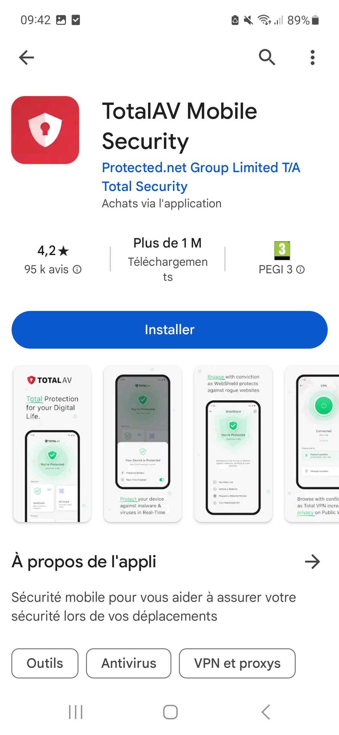 Installez une application dédiée