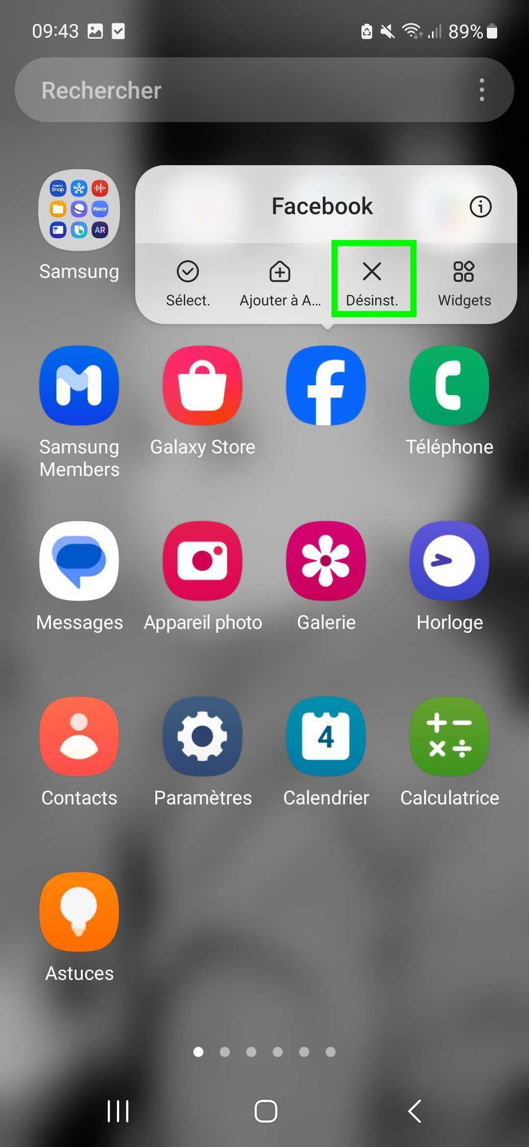 Supprimez les applications indésirables