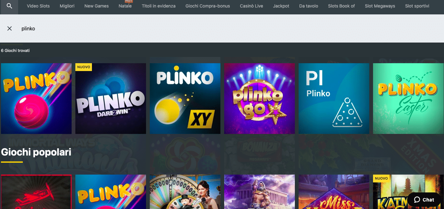 Scarica l'app di Plinko ora