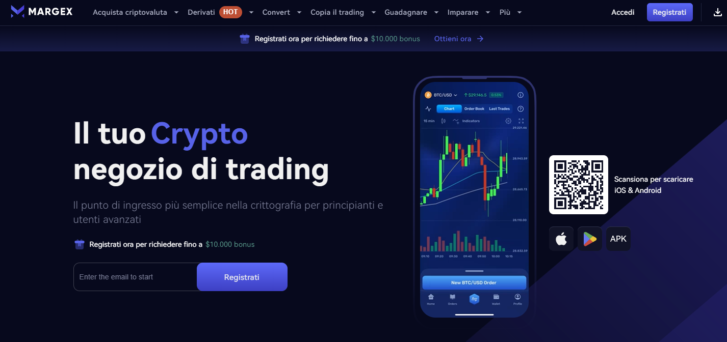 migliori exchange crypto - margex