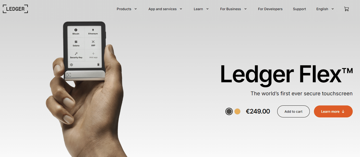 cold wallet - ledger flex