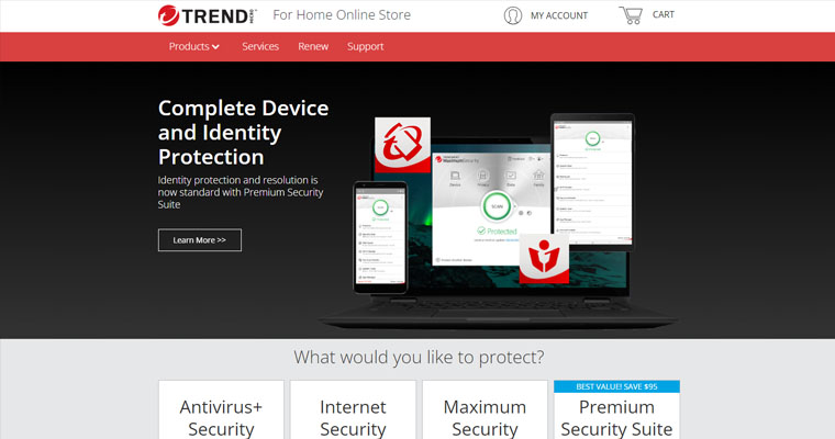 Trend Micro nettside