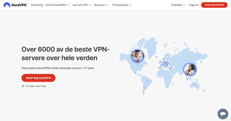 NordVPN servere