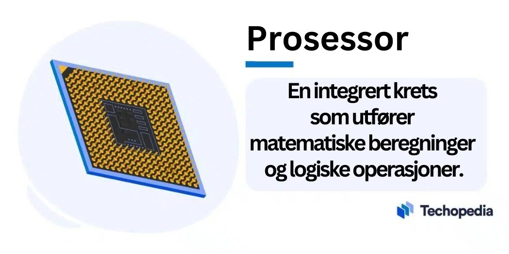 Kort forklaring av prosessor med illustrasjonsgrafikk