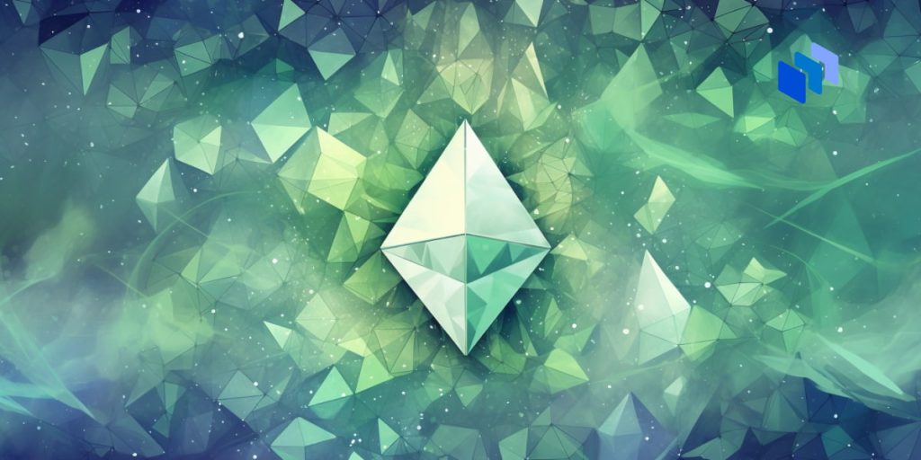 Logo för Ethereum, en av de bästa blockkedjeprotokollen