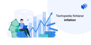 Techopedia förklarar inflation text brevid prisgraf.