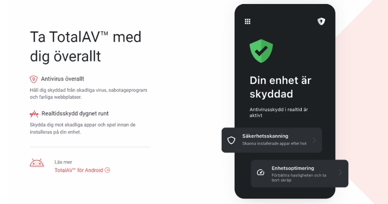 Information om TotalAVs realtidsskydd