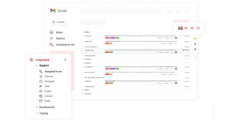 Drag CRM integrering med mejl.