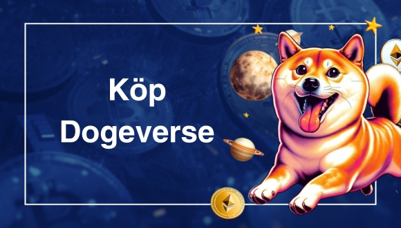 Logo för artikel om att köpa Dogeverse krypto.