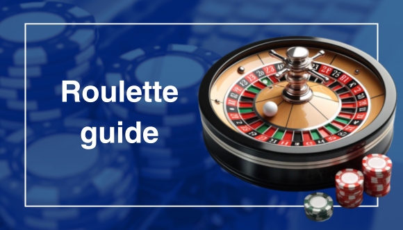 Roulette bord med texten "Roulette guide"