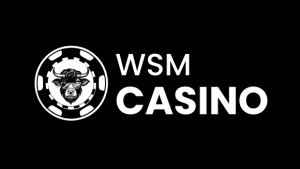 WSM casino logo i svart.