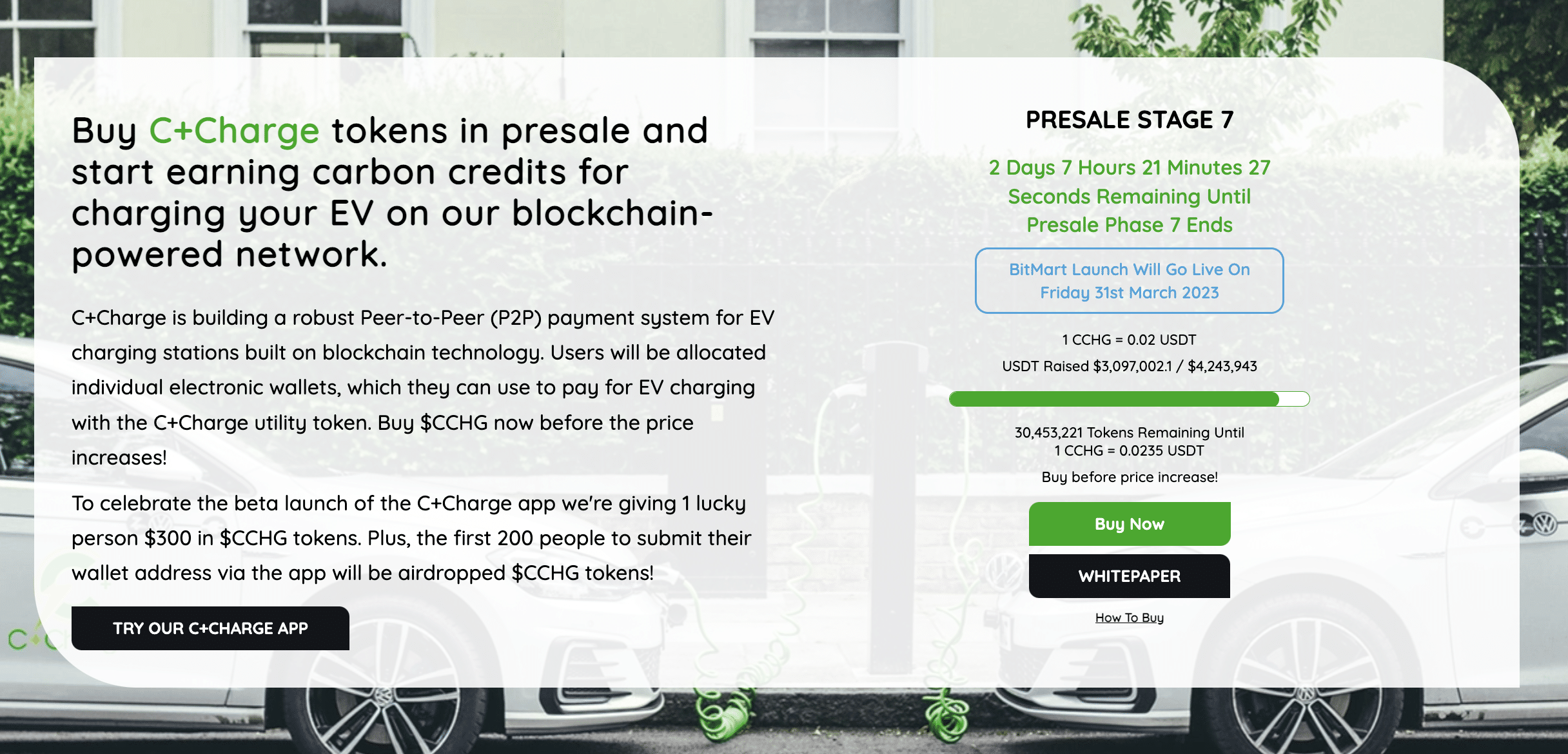 C+Charge presale