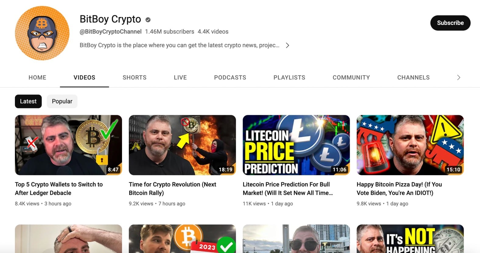 cryptocurrency youtube channels