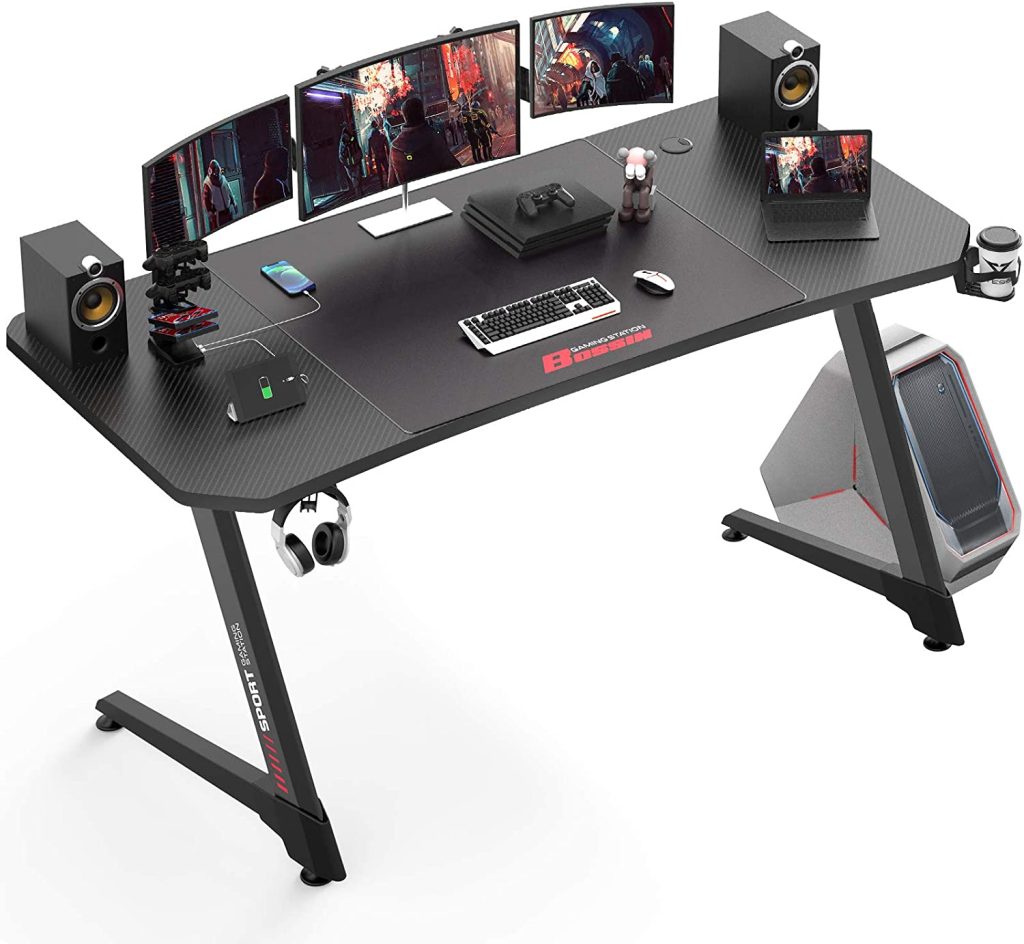 DESINO Gaming Desk 32 Inch PC Computer Desk, Home Office Desk Table Gamer  Workstation, Simple Game Table, Black
