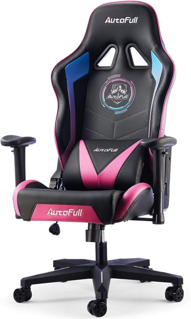 AutoFull C3 Gaming Chair Office Chair PC Chair with Ergonomics Lumbar  Support, Racing Style PU Leather High Back Adjustable Swivel Task Chair  with