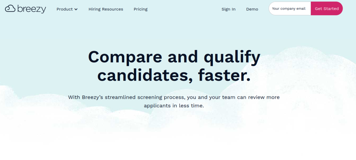 Top 10 Applicant Tracking Systems For Recruiting For 2024   Breezy Applicant Tracking Platform 1200x541 