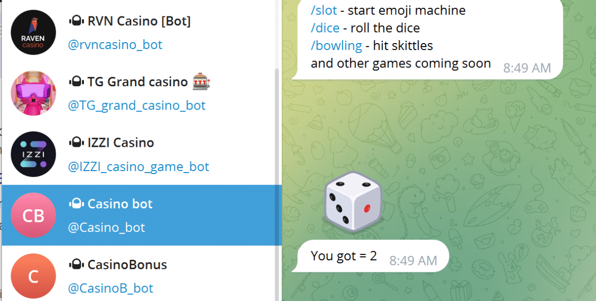 telegram bot casino