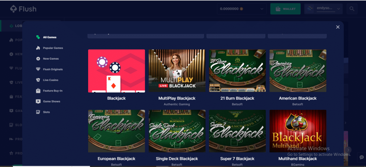 flush casino crypto