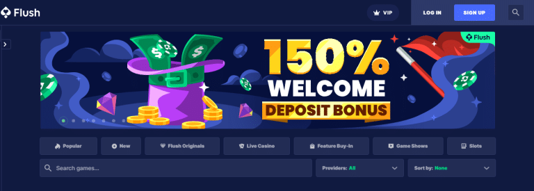 flush casino no deposit bonus