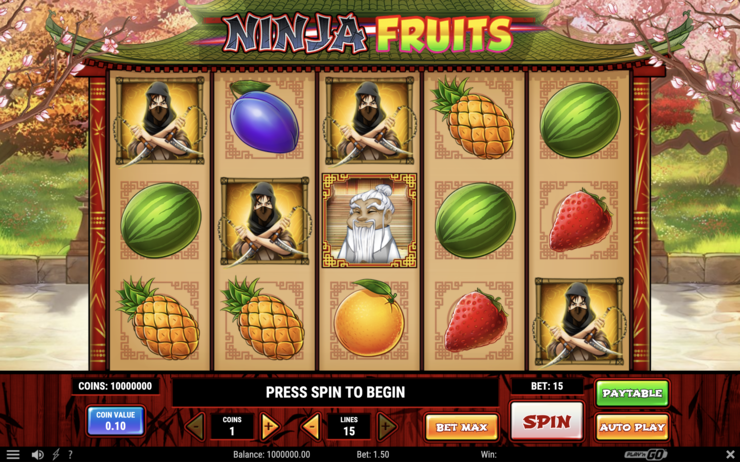 Ninja Fruit Casino MK Plan  Google Slides & PowerPoint