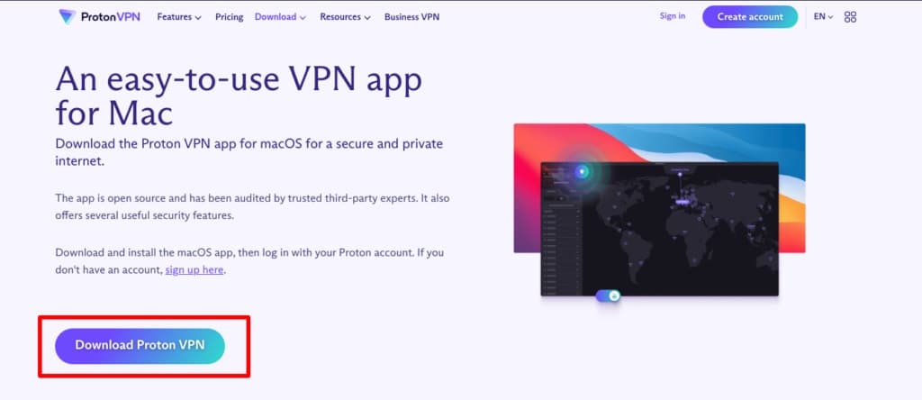 Descarga de proton VPN 