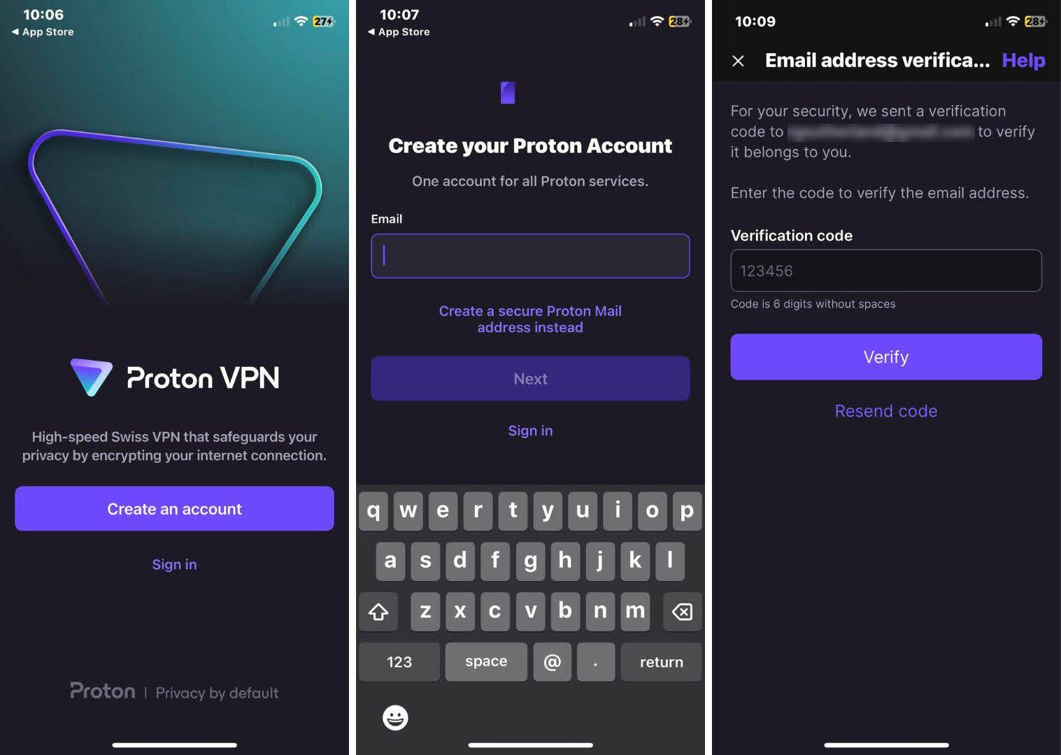 Accede a tu cuenta de Proton VPN 