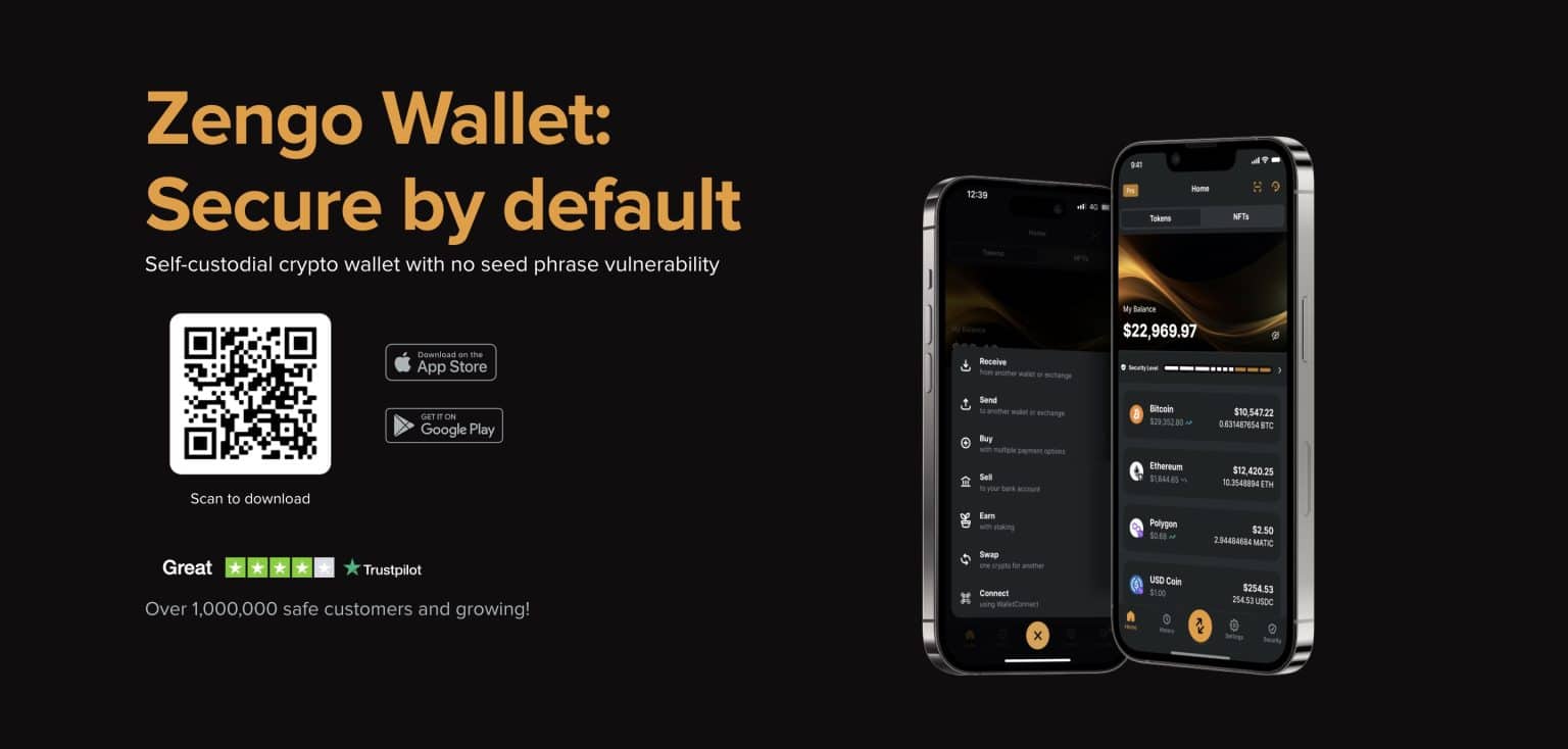 9 Best Trust Wallet Alternatives In September 2024   Zengo Wallet Homepage 1536x734 