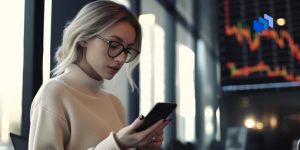 girl with a smartphone in her hand