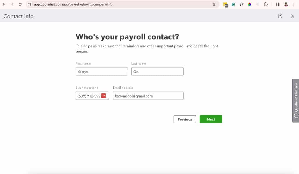 How To Do Payroll On QuickBooks Techopedia   Quickbooks Payroll Contact Person 1024x596 