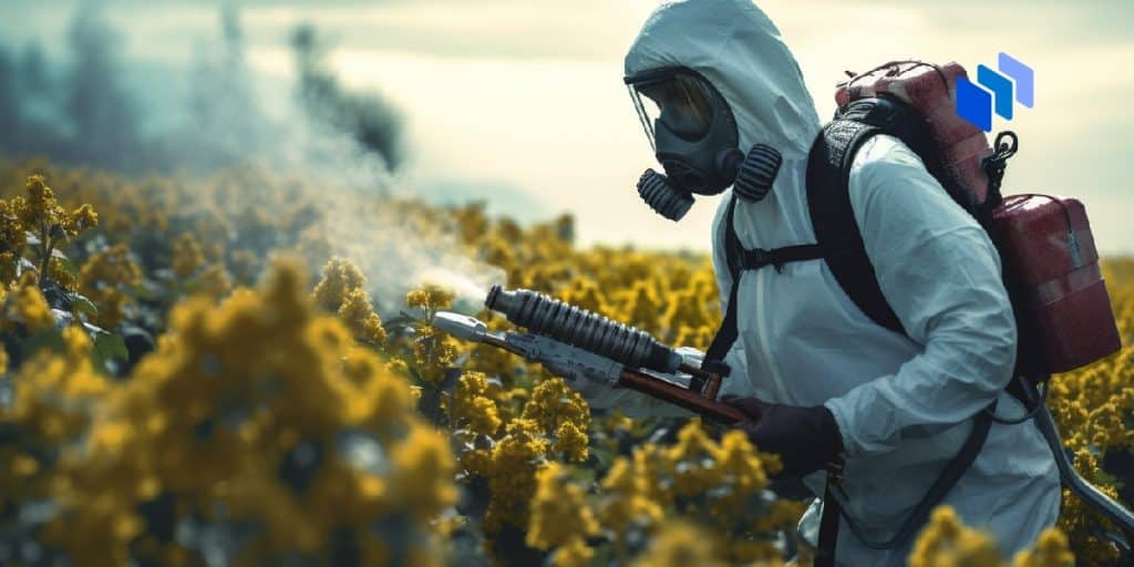 Pesticides in crops