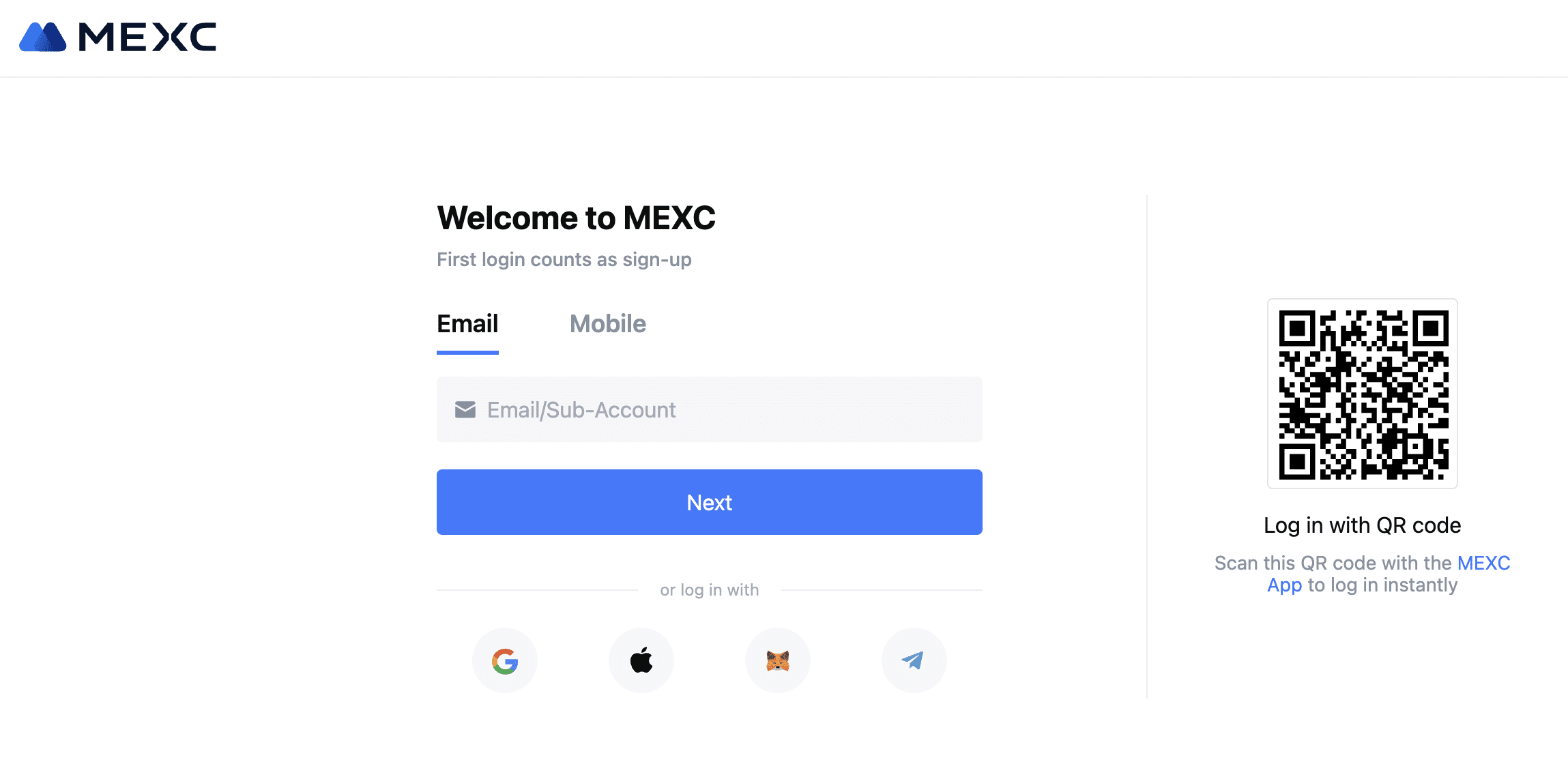 MEXC 계좌 개설