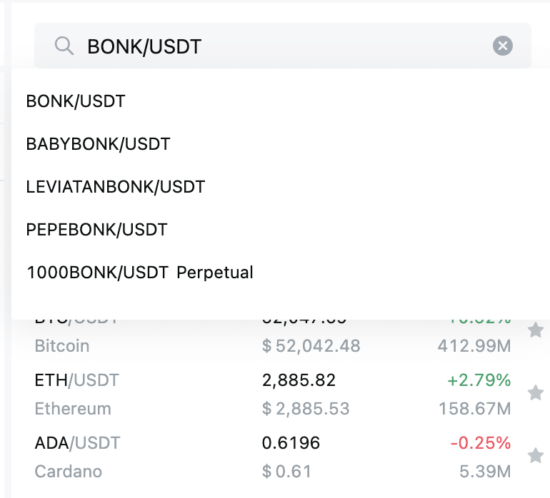 BONK/USDT