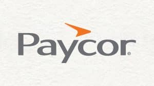 A logo of Paycor