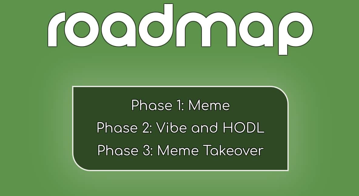 An image showing Pepe Coin's roadmap