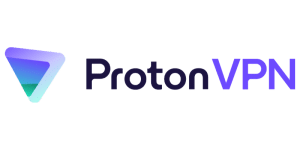 A logo of Proton VPN