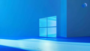 A blue Windows icon