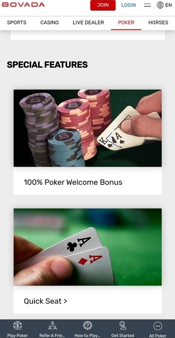 Online poker in Ohio - Bovada poker on mobile