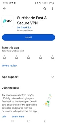 Download Surfshark VPN Paid App on Your Device
