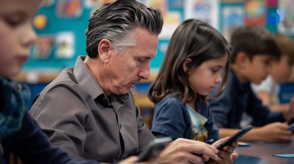 California Governor Supports Smartphone Ban During School Hours