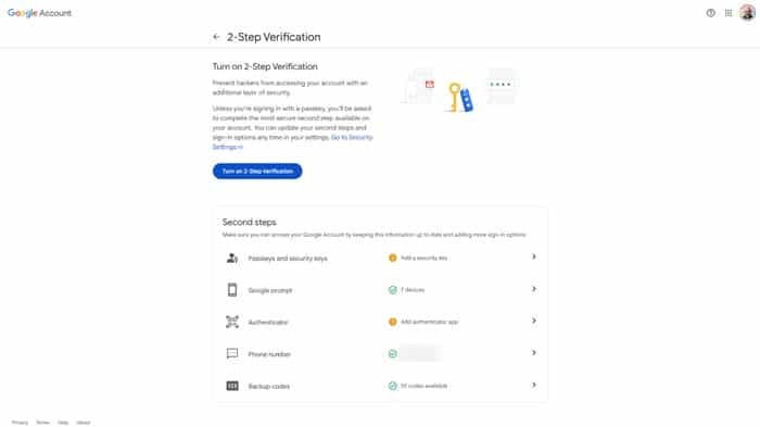 <strong>Enable 2FA Authentication in Your Google Account</strong>