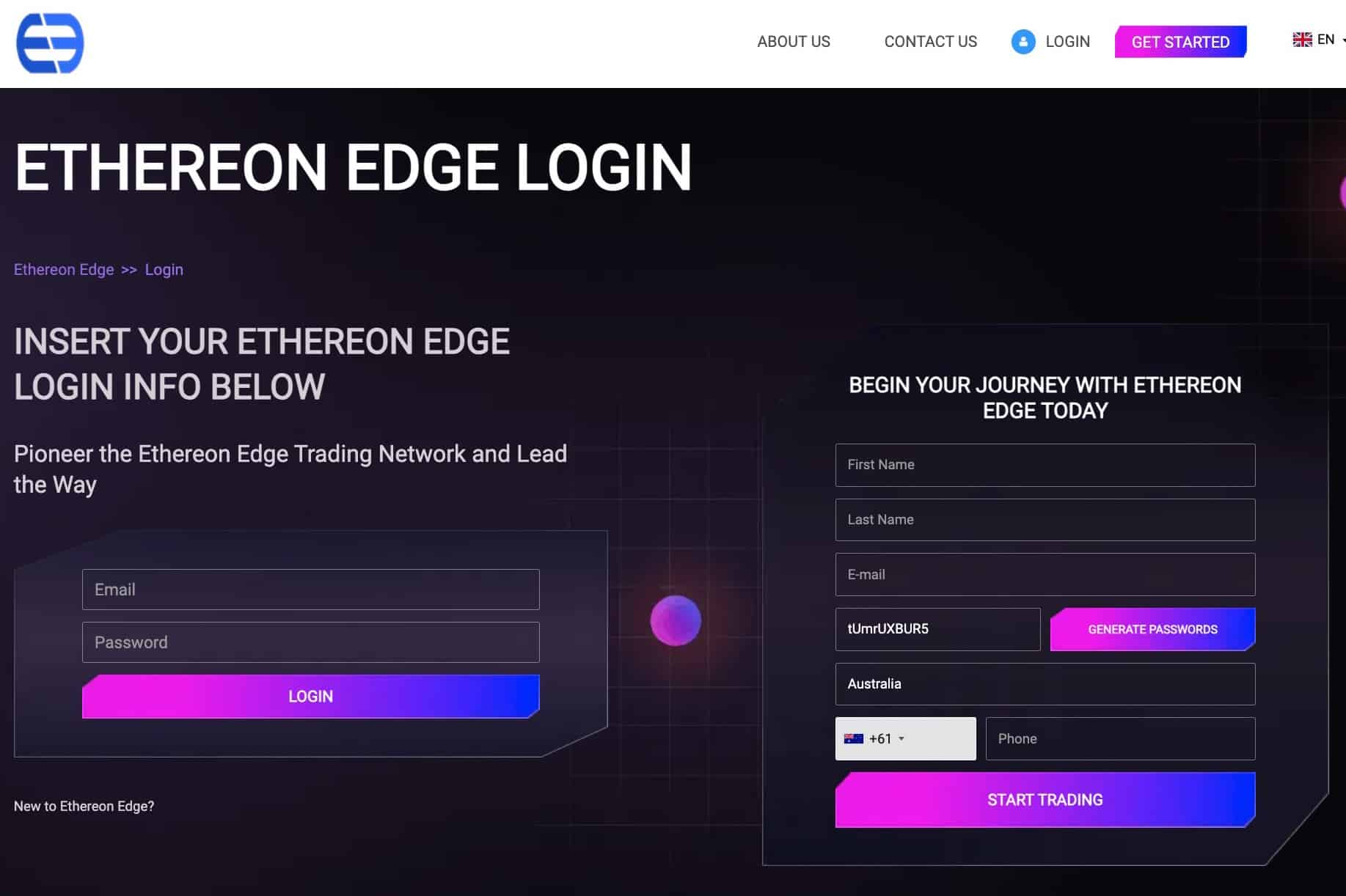 Ethereon Edge Trading Platform Review: Unleashing Trading Potential